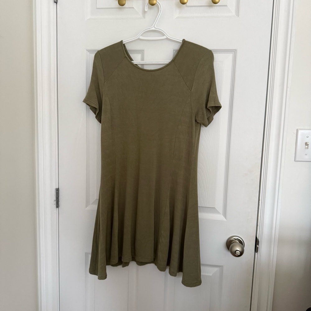 Streetwear Society Olive Mini Swing Dress